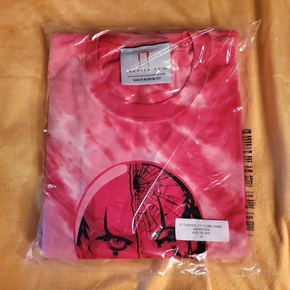 Vixen by Micheline Pitt It: Chapter 2™ "Come Home" Red Tie Dye Tee, Size 3x NWT - Picture 3 of 4